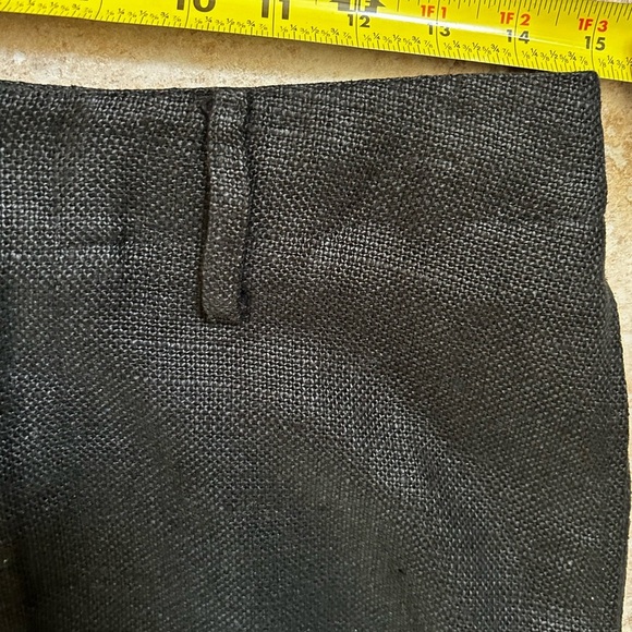 Ralph Lauren Collection Purple Label Black Linen Midi Pencil Skirt Size 6 - Picture 13 of 15